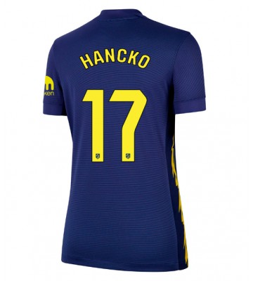 Atletico Madrid David Hancko #17 Segunda Equipación Mujer 2025-26 Manga Corta